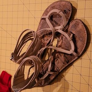 Sam Edelman Tan Gladiator Flat Sandals
